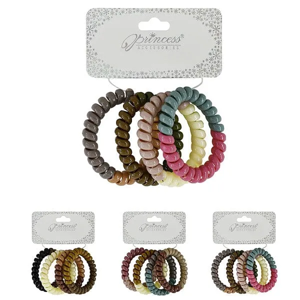 Spiral Hair Ties 50951M (12 units)