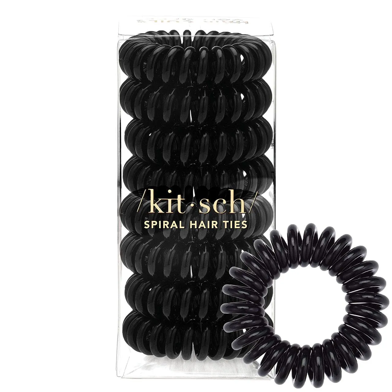 Spiral Hair Ties, Coil Ponytail Hair Coils No Crease - 8 Pcs