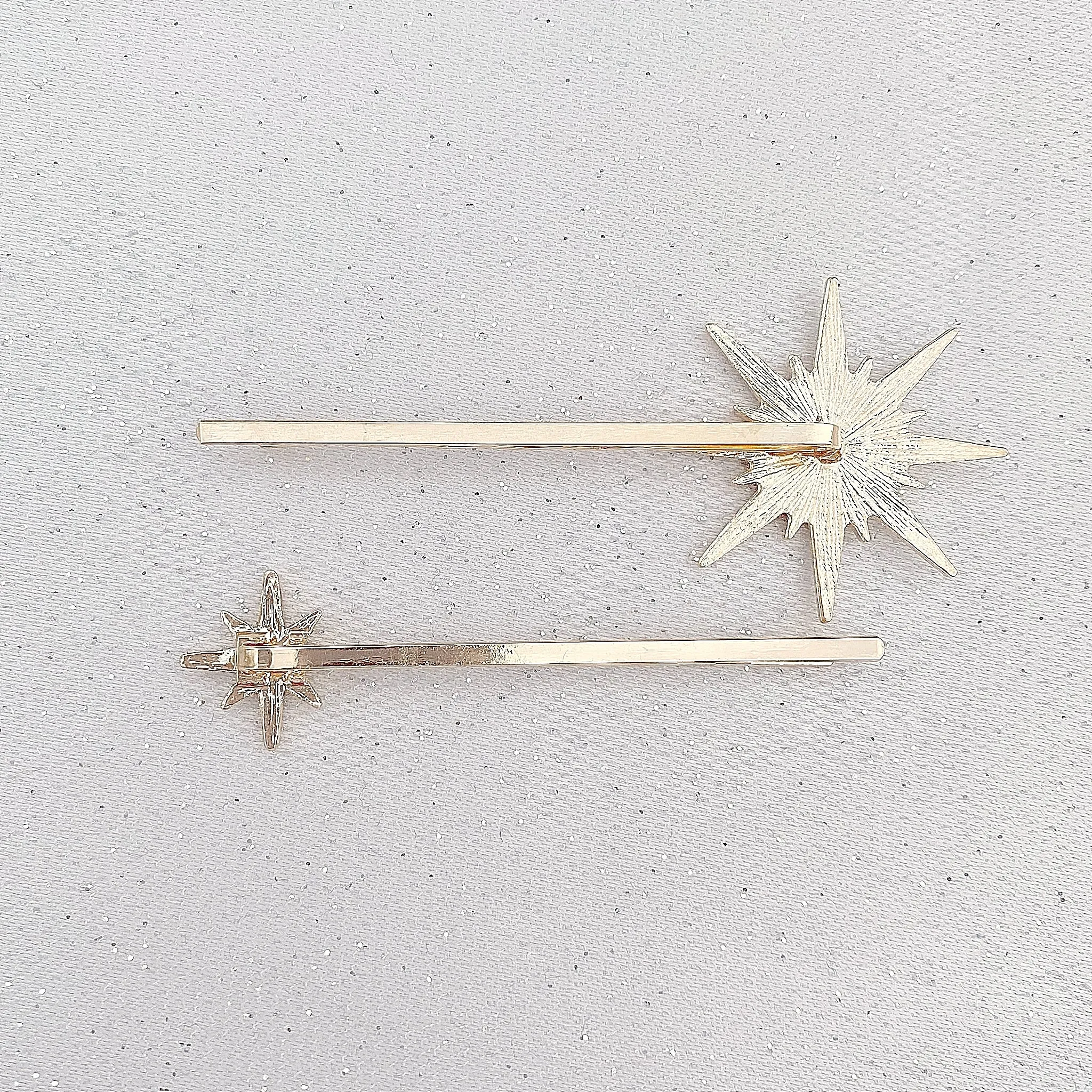 Star Hair Clips Hair Slides Set of 2 - As Seen in Hello!