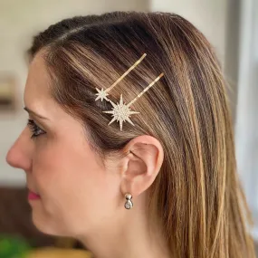 Star Hair Clips Hair Slides Set of 2 - As Seen in Hello!