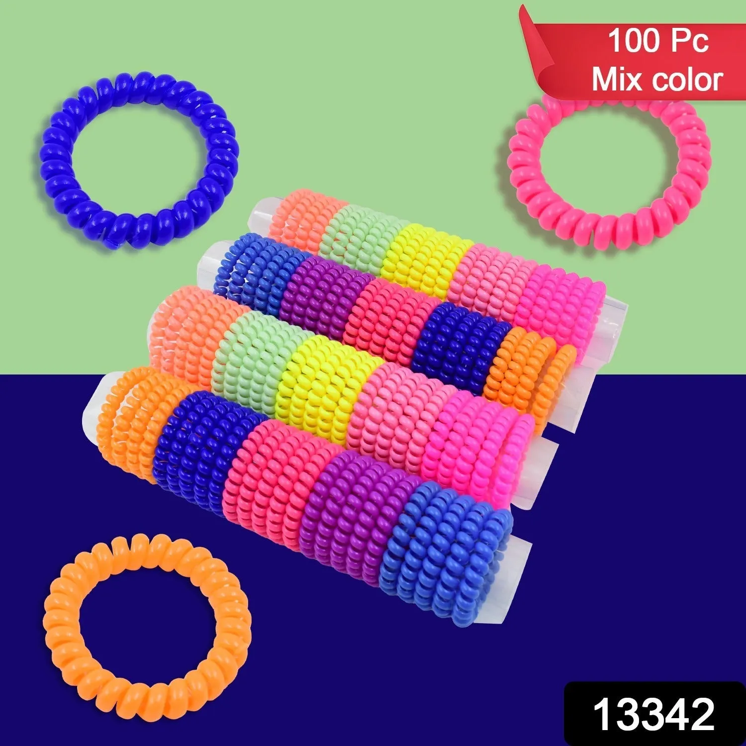 Telephone Wire Hair bands Pack of 100 Pcs