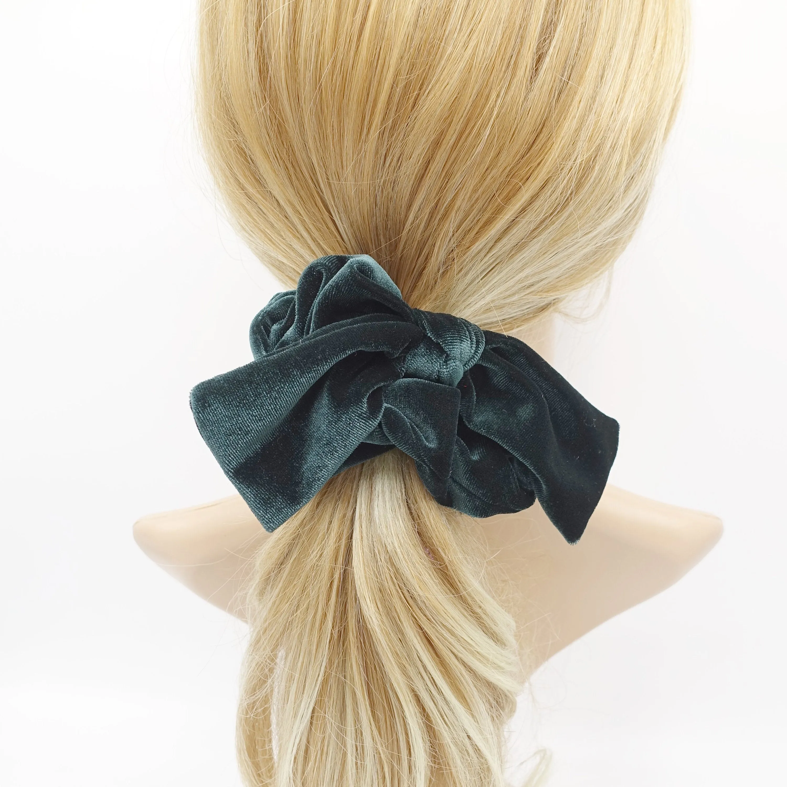 thick velvet scrunchies colorful hair elastic scrunchie knot hair accessory for women