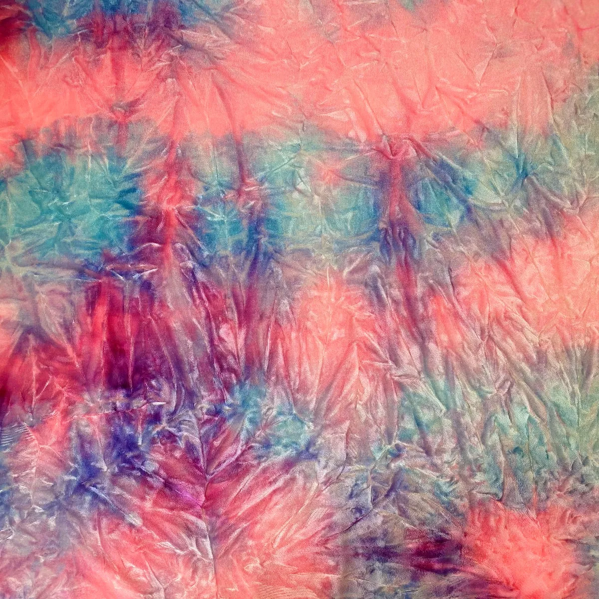 Tie Dye Stretch Velvet Fabric