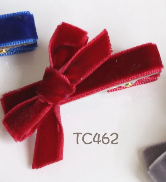 Velvet Hair Clips  (TC461-TC465)