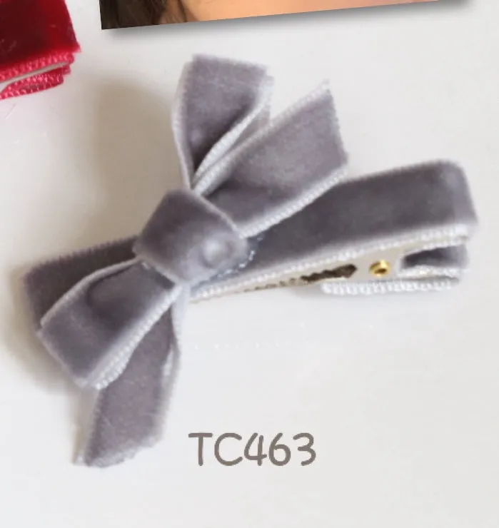 Velvet Hair Clips  (TC461-TC465)