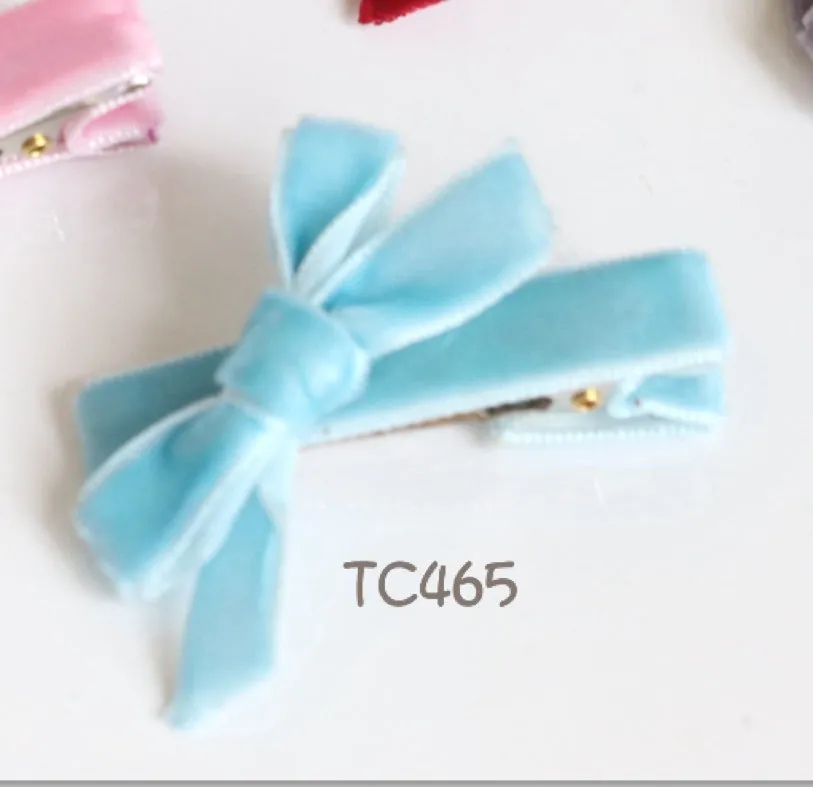 Velvet Hair Clips  (TC461-TC465)