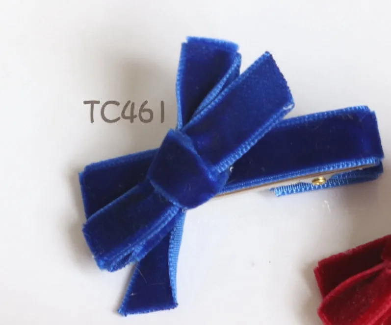 Velvet Hair Clips  (TC461-TC465)