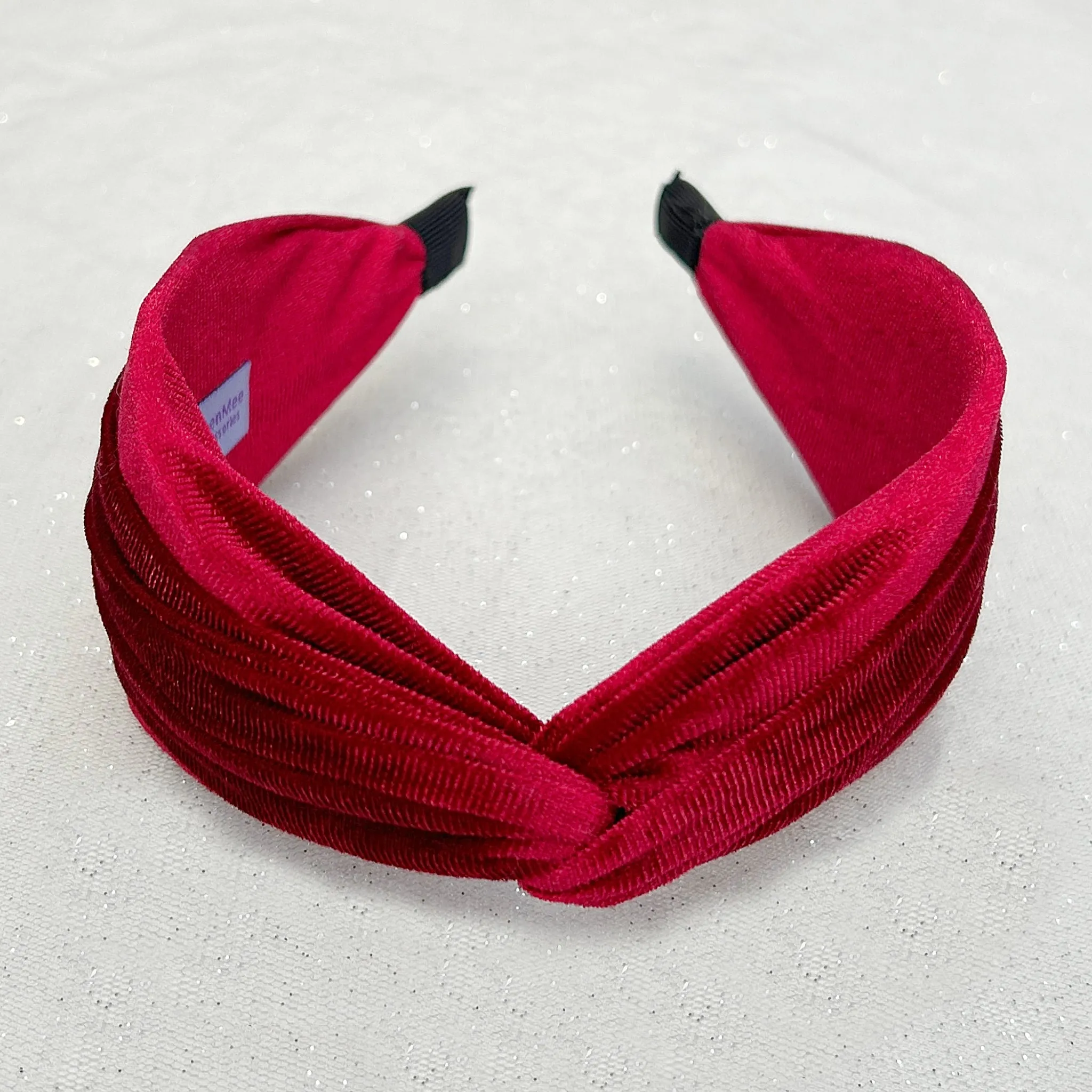 Velvet Headband Velvet Knot Headband in Red or Black