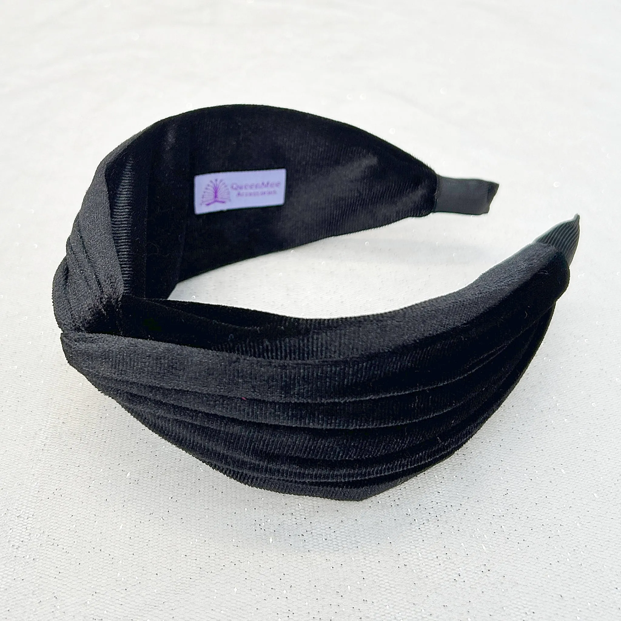 Velvet Headband Velvet Knot Headband in Red or Black