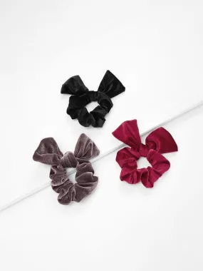 Velvet Knot Hair Tie 3pcs