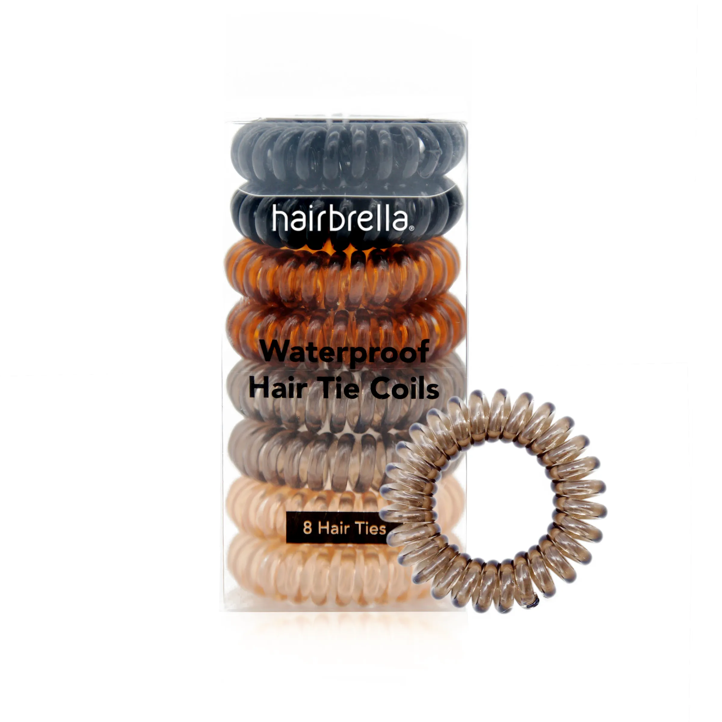 Waterproof Spiral Hair Ties Bundle