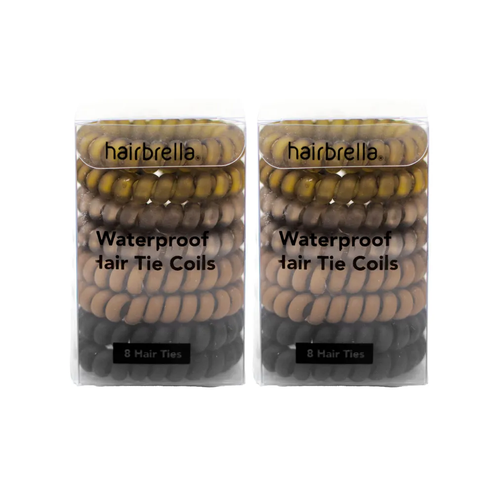 Waterproof Spiral Hair Ties Bundle