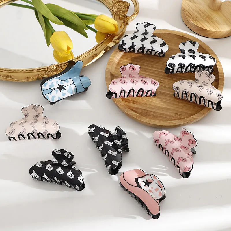 Wholesale 10pcs Acrylic British Style Hat Hair Clip