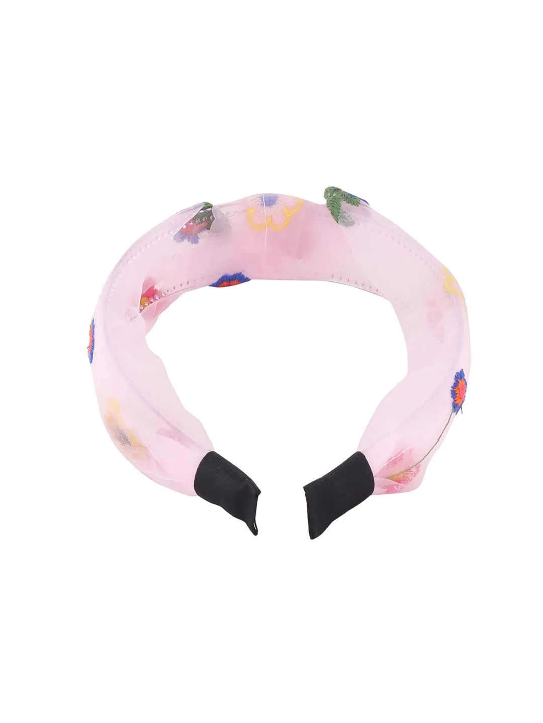 Yellow Chimes Hair Band for Women Girls Hair Accessories for Women Solid Headband for Women Knot Fabric Hair Band for Girls Floral Headband Cross Knot Hair Bands Elastic Hair Accessories for Women