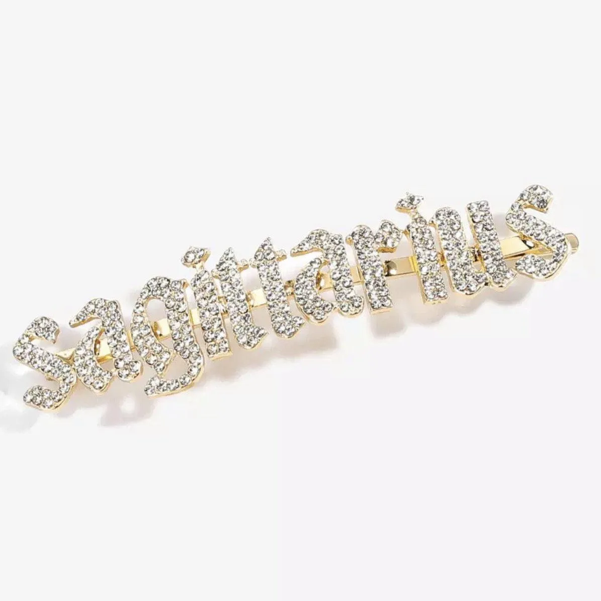 Zodiac Signs   Drippin Glam Savage Hotgirl Rhinestone Hair Pins